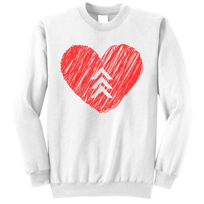 Down Syndrome Awareness Heart Sweatshirt