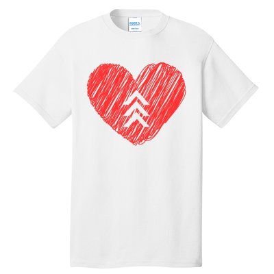 Down Syndrome Awareness Heart Tall T-Shirt