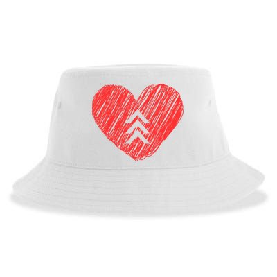 Down Syndrome Awareness Heart Sustainable Bucket Hat