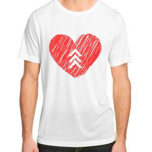 Down Syndrome Awareness Heart Adult ChromaSoft Performance T-Shirt