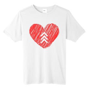 Down Syndrome Awareness Heart Tall Fusion ChromaSoft Performance T-Shirt