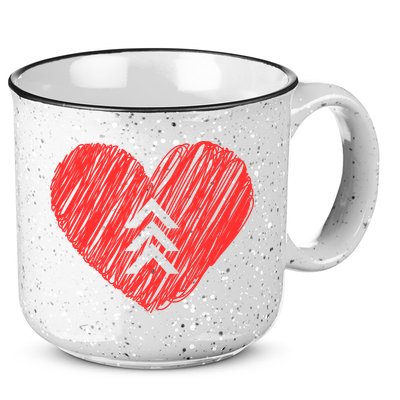 Down Syndrome Awareness Heart 15oz Campfire Ceramic Mug