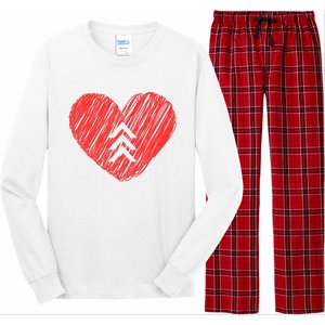 Down Syndrome Awareness Heart Long Sleeve Pajama Set