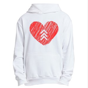 Down Syndrome Awareness Heart Urban Pullover Hoodie