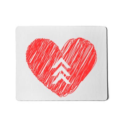 Down Syndrome Awareness Heart Mousepad