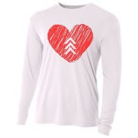 Down Syndrome Awareness Heart Cooling Performance Long Sleeve Crew