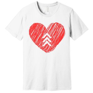 Down Syndrome Awareness Heart Premium T-Shirt