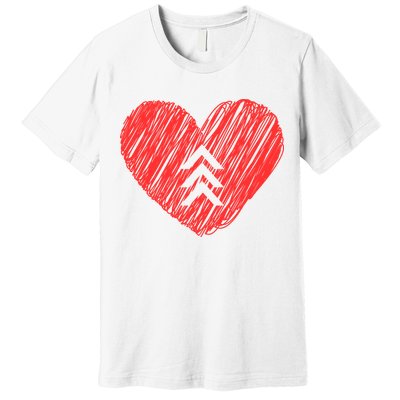 Down Syndrome Awareness Heart Premium T-Shirt