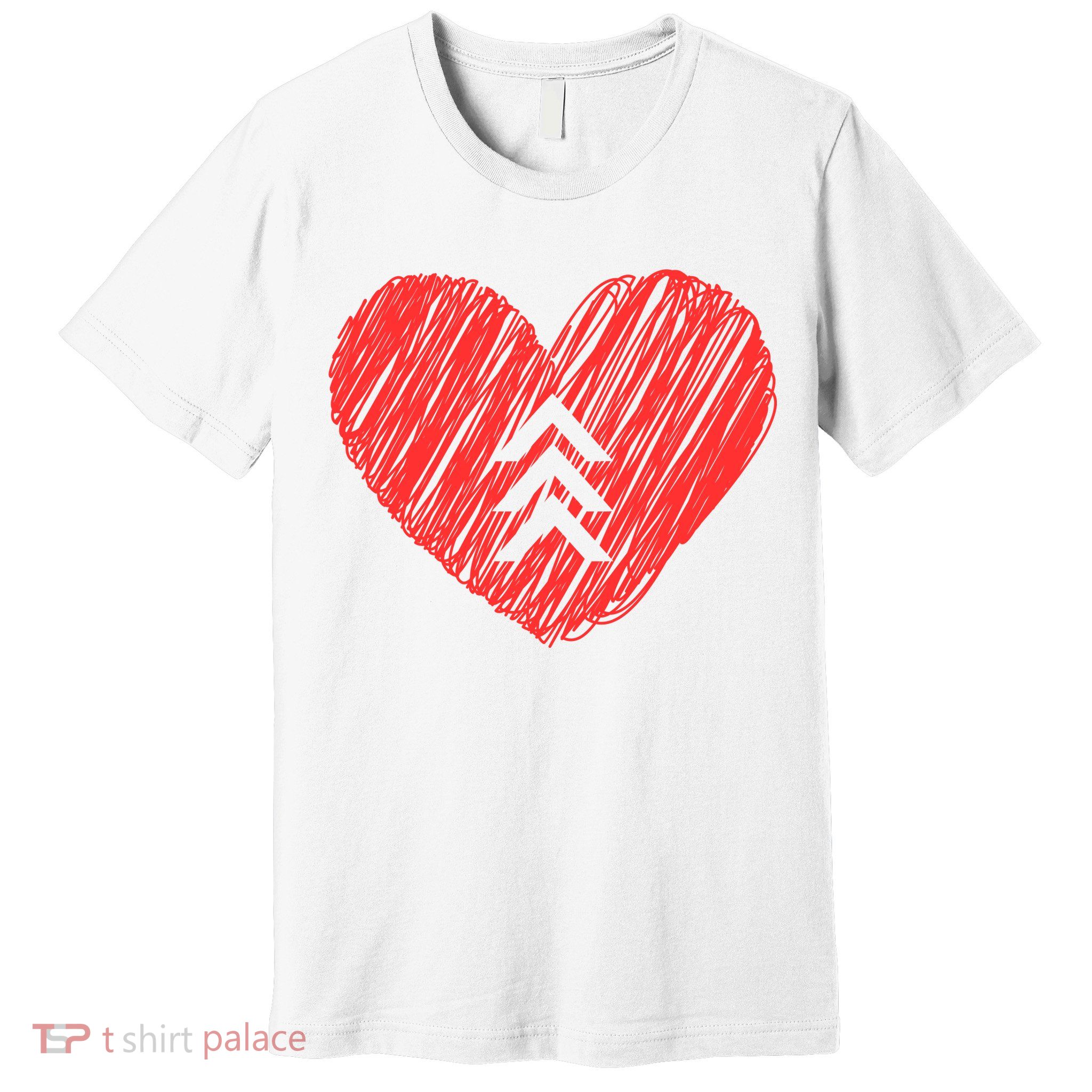 Down Syndrome Awareness Heart Premium T-Shirt