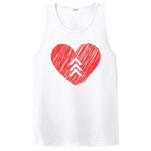 Down Syndrome Awareness Heart PosiCharge Competitor Tank