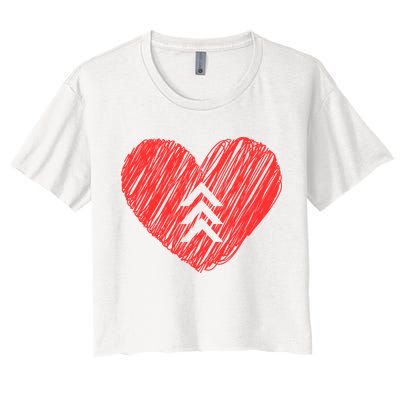 Down Syndrome Awareness Heart Crop Top