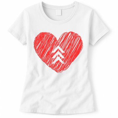 Down Syndrome Awareness Heart Womens T-Shirt