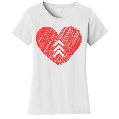 Down Syndrome Awareness Heart Women's T-Shirt