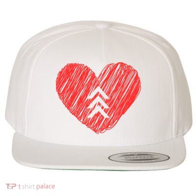 Down Syndrome Awareness Heart Wool Snapback Cap
