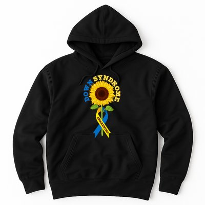 Down Syndrome Awareness Sunflower Ribbon Hoodie