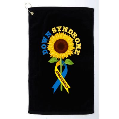 Down Syndrome Awareness Sunflower Ribbon Golf Towel
