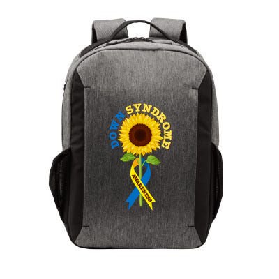 Down Syndrome Awareness Sunflower Ribbon Vector Backpack