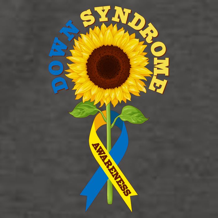 Down Syndrome Awareness Sunflower Ribbon Vector Backpack