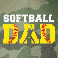 Dad Softball Apparel Yellow Softball Dad Legacy Tie Dye Trucker Hat