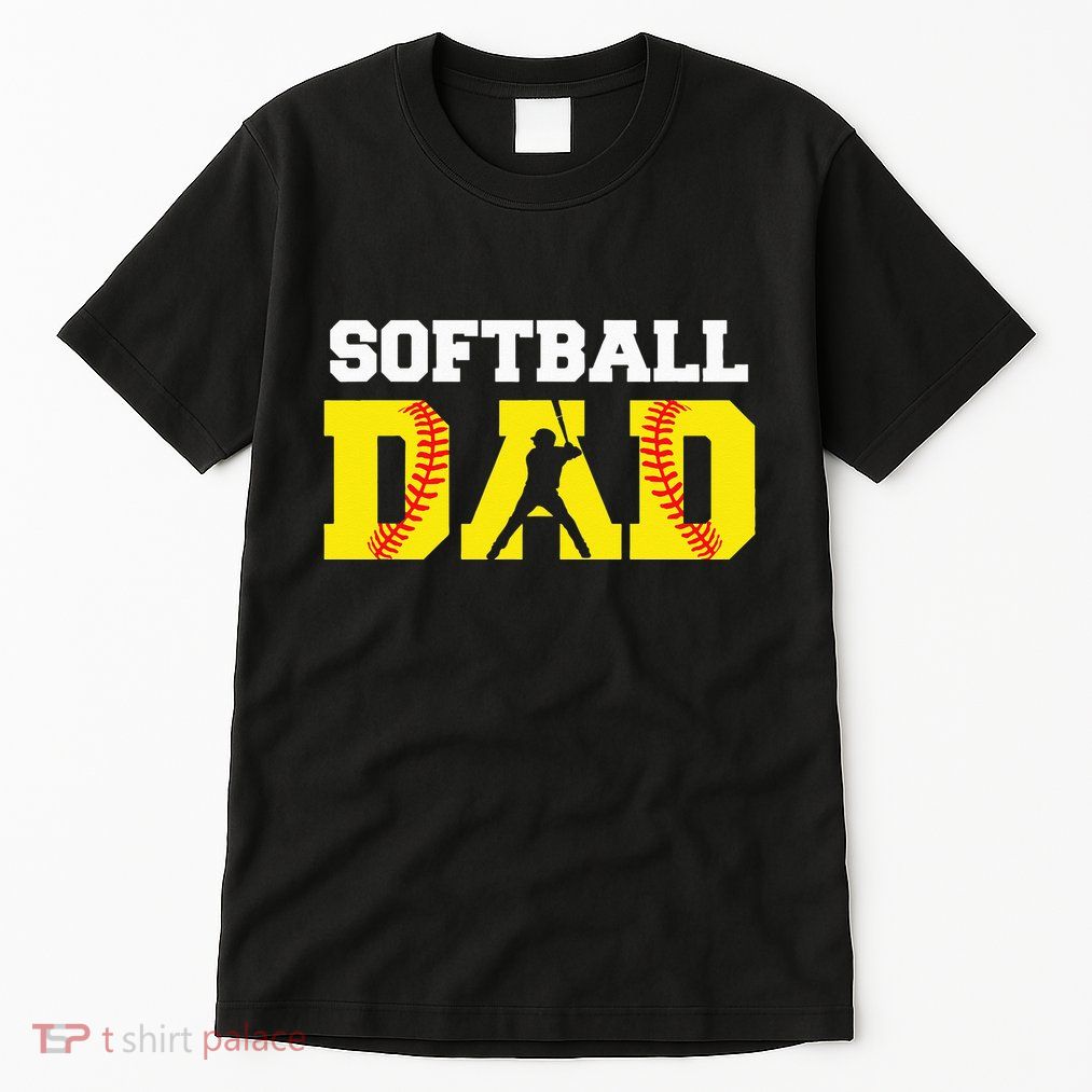 Dad Softball Apparel Yellow Softball Dad Tall T-Shirt