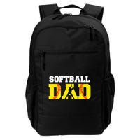 Dad Softball Apparel Yellow Softball Dad Backpack