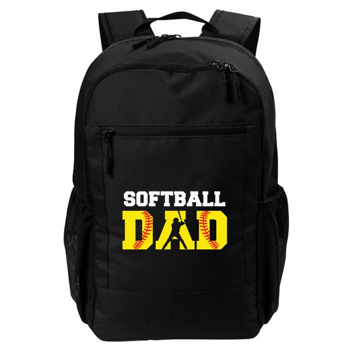 Dad Softball Apparel Yellow Softball Dad Backpack