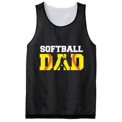 Dad Softball Apparel Yellow Softball Dad Mesh Reversible Basketball Jersey Tank