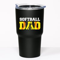 Dad Softball Apparel Yellow Softball Dad Tumbler