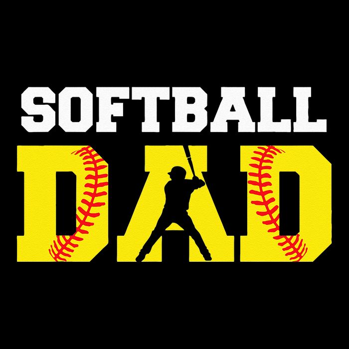 Dad Softball Apparel Yellow Softball Dad Pom Pom 12in Knit Beanie