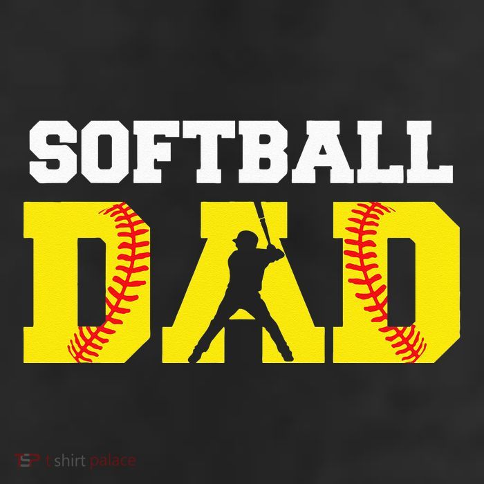Dad Softball Apparel Yellow Softball Dad Trucker Hat