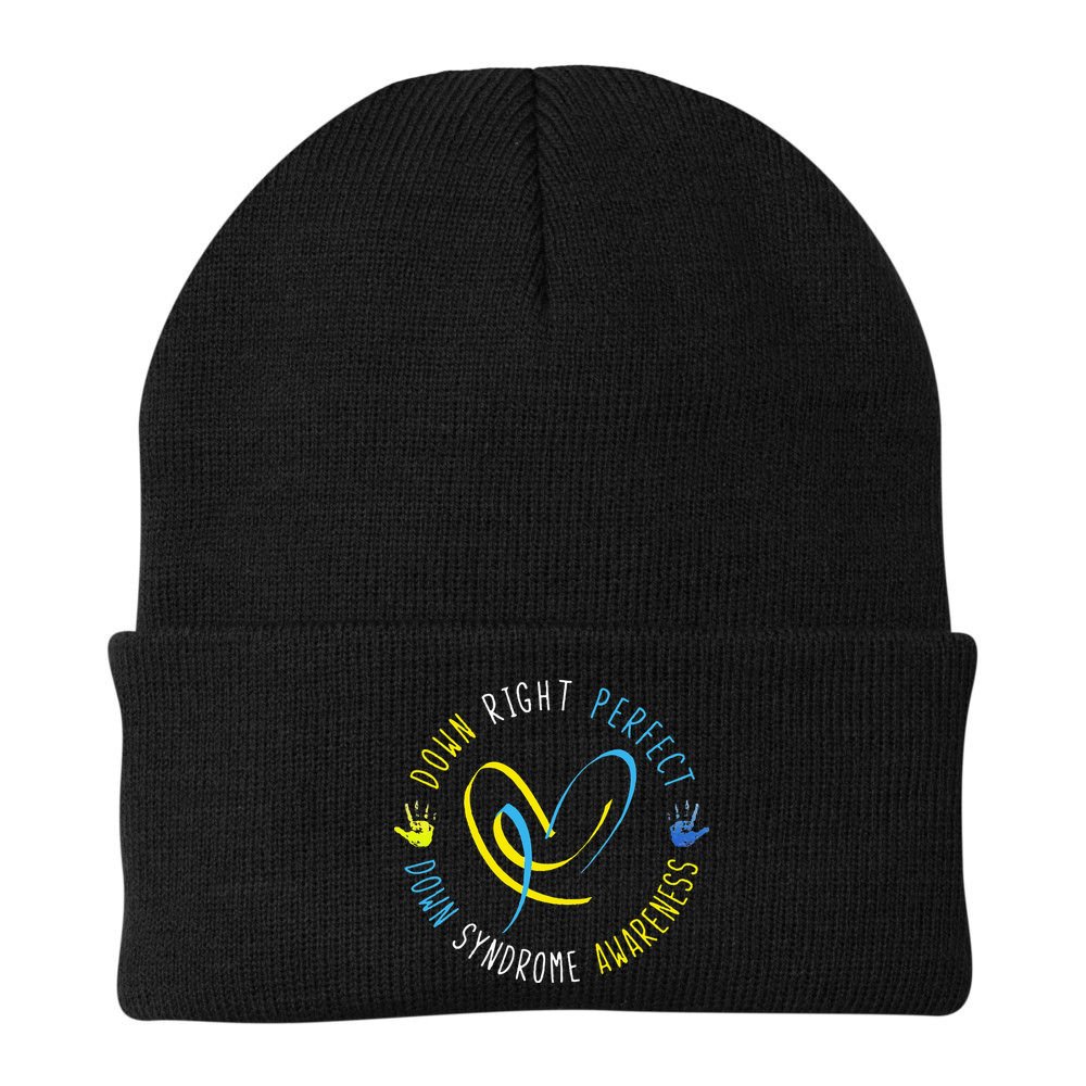 Down Syndrome Awareness Day 21 March Down Right Perfect Beanie
