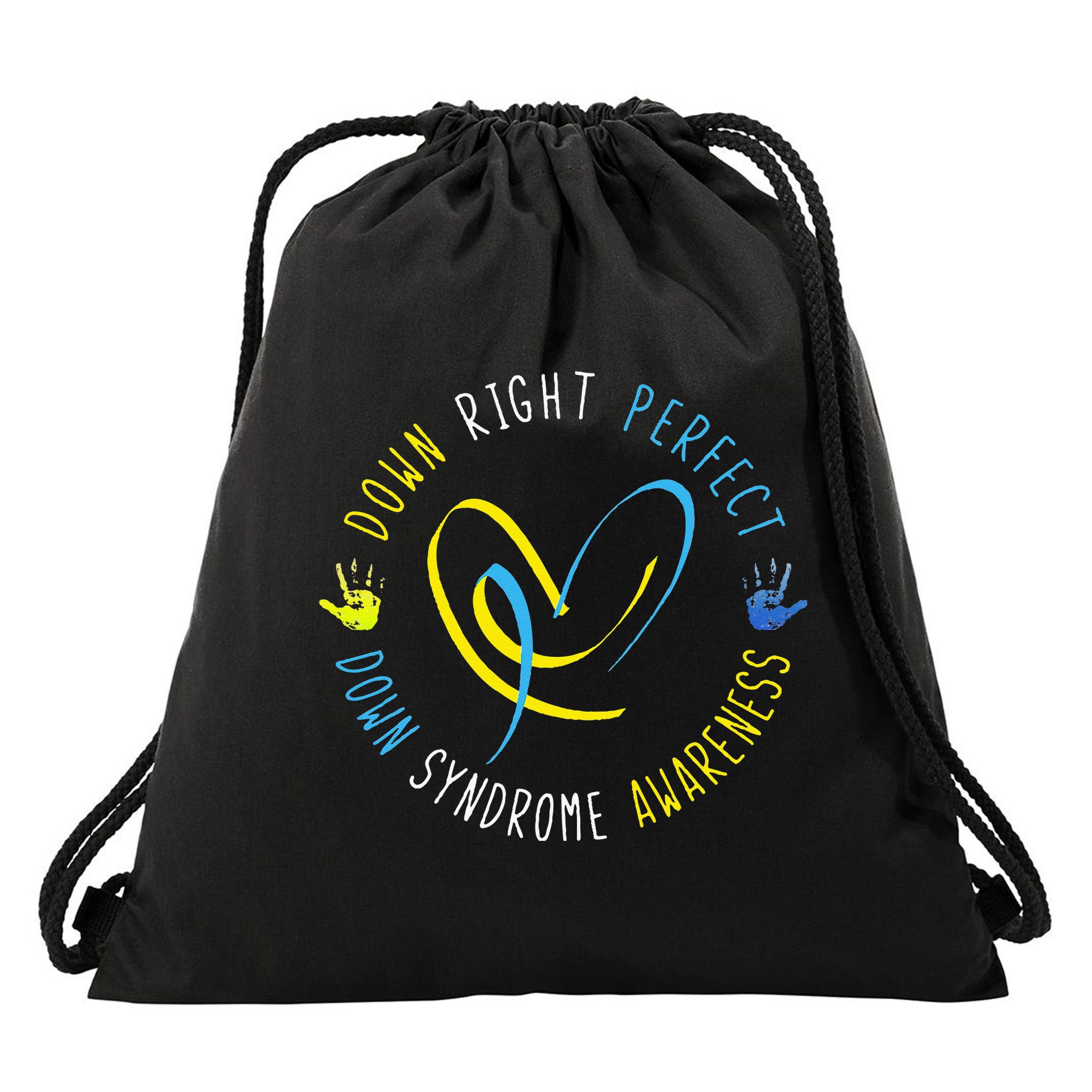 Down Syndrome Awareness Day 21 March Down Right Perfect Drawstring Bag