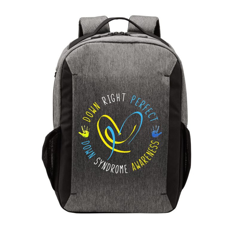 Down Syndrome Awareness Day 21 March Down Right Perfect Vector Backpack