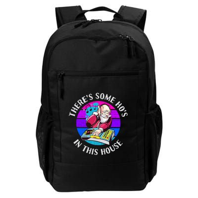 Dj Santa A Xmas Carol Music Lover A Retro Vintage Gift Idea Gift Backpack