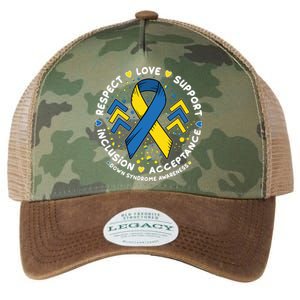 Down Syndrome Awareness Respect Love Support Inclusion Acceptance Legacy Tie Dye Trucker Hat