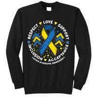 Down Syndrome Awareness Respect Love Support Inclusion Acceptance Sweatshirt