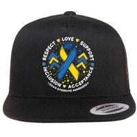 Down Syndrome Awareness Respect Love Support Inclusion Acceptance Flatbill Hat