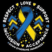 Down Syndrome Awareness Respect Love Support Inclusion Acceptance Flatbill Hat