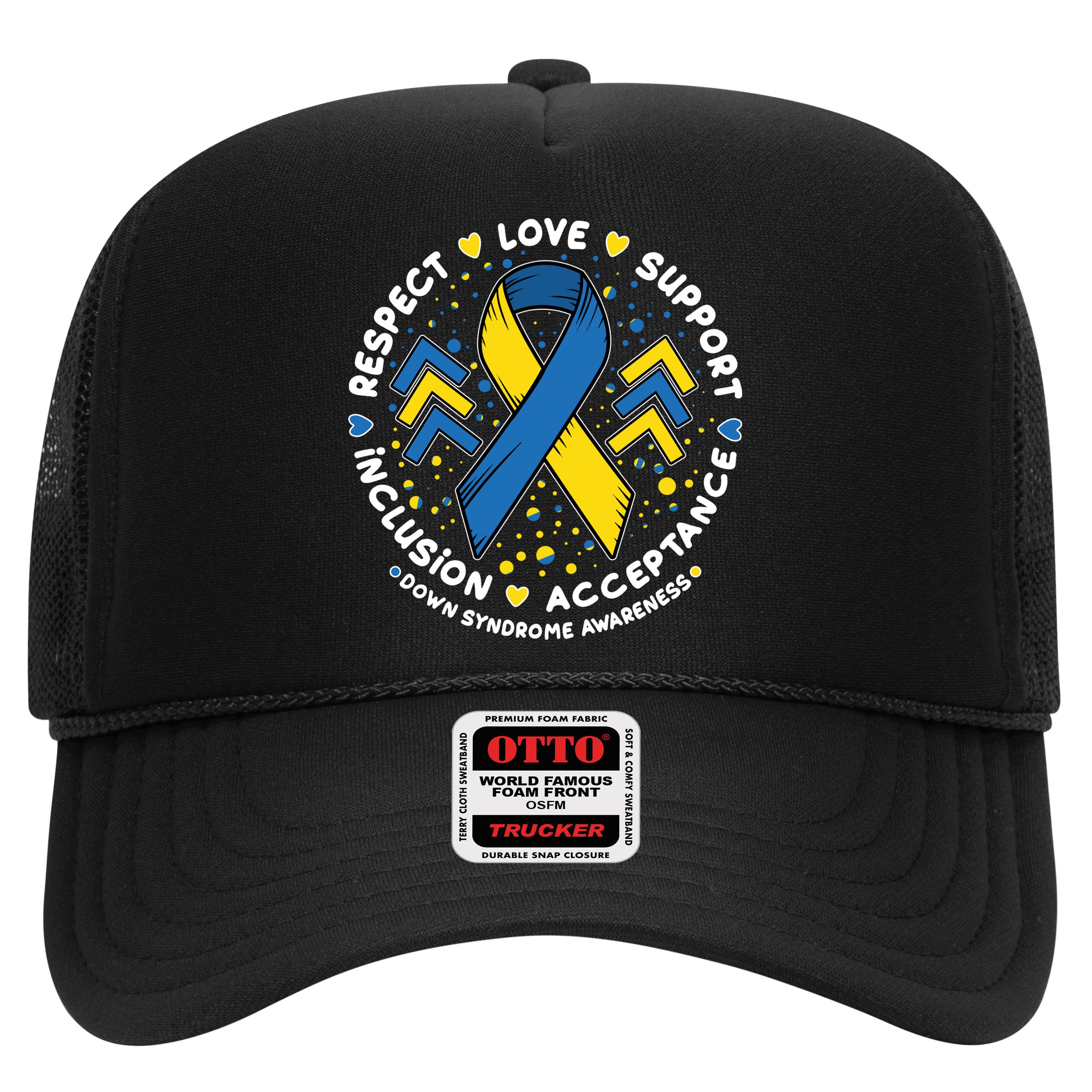 Down Syndrome Awareness Respect Love Support Inclusion Acceptance Hat