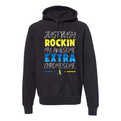 Down Syndrome Awareness Day For Down Syndrome Premium Hoodie