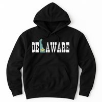 Delaware State And Delaware Flag With Pride For Delaware Hoodie