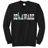 Delaware State And Delaware Flag With Pride For Delaware Sweatshirt