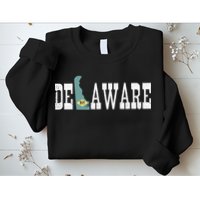 Delaware State And Delaware Flag With Pride For Delaware Sweatshirt