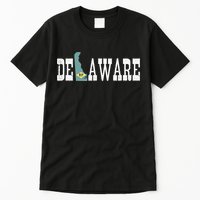 Delaware State And Delaware Flag With Pride For Delaware Tall T-Shirt