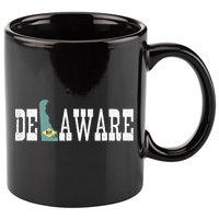 Delaware State And Delaware Flag With Pride For Delaware 11oz C Handle Ceramic Mug