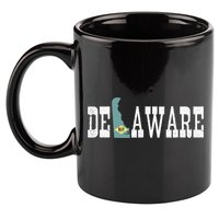 Delaware State And Delaware Flag With Pride For Delaware 11oz C Handle Ceramic Mug