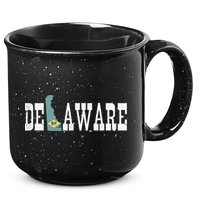 Delaware State And Delaware Flag With Pride For Delaware 15oz Campfire Ceramic Mug