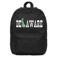 Delaware State And Delaware Flag With Pride For Delaware 16 in Basic Backpack