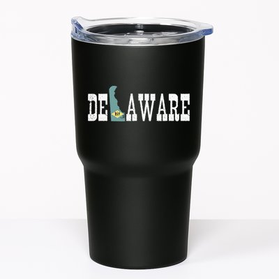 Delaware State And Delaware Flag With Pride For Delaware Tumbler