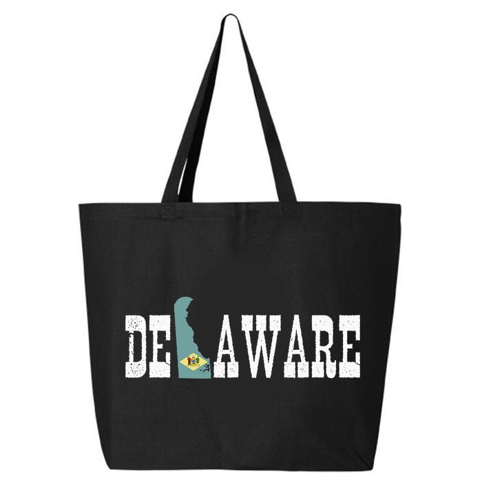 Delaware State And Delaware Flag With Pride For Delaware 25L Jumbo Tote